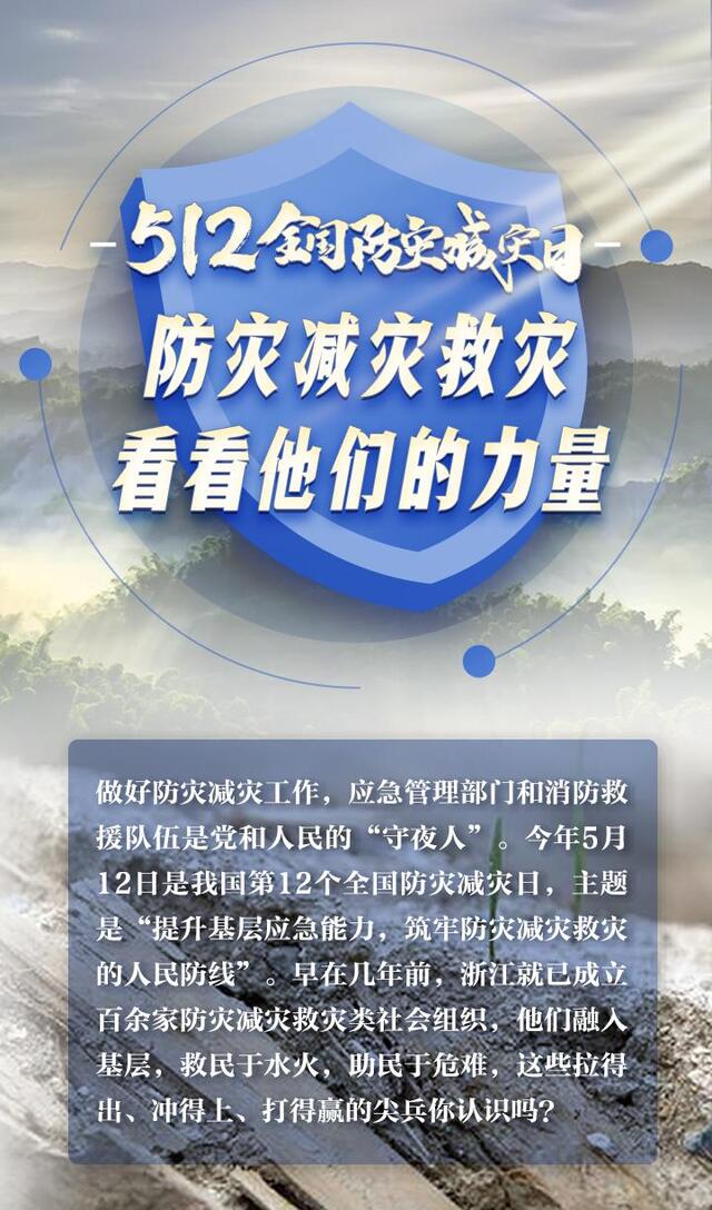 5·12全国防灾减灾日|防灾减灾救灾 看看他们的力量