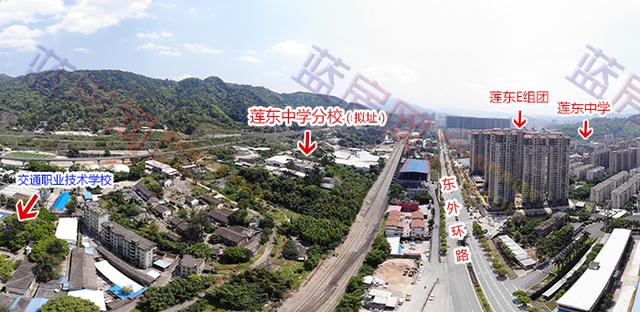 原来在这里!全景鸟瞰龙岩莲东中学分校新址