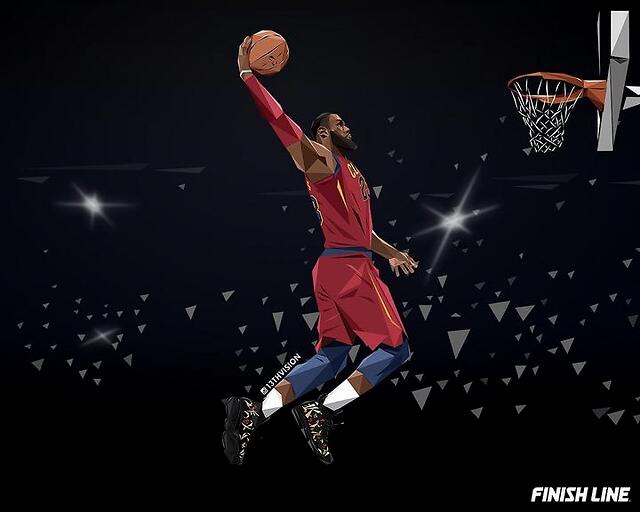 从高中到nba,詹姆斯霸气扣篮赏析
