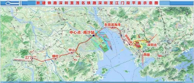 而日前开工的 南中高速则由主线与万顷沙支线组成,全长32.4公里.