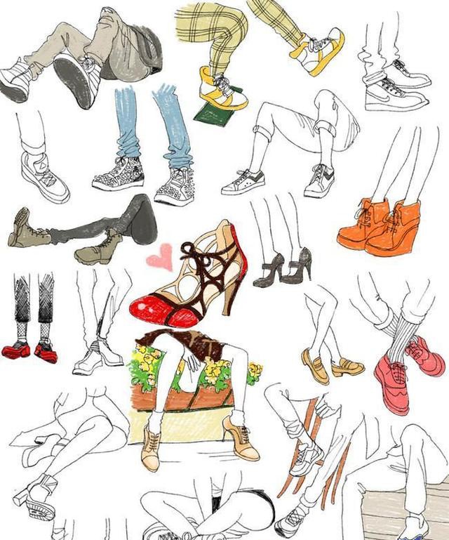 动漫鞋子绘画教程,如何学画鞋子__凤凰网