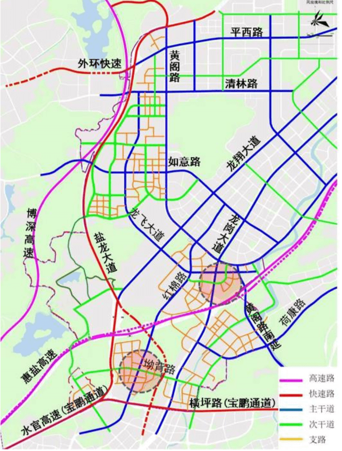 龙岗大运片区规划:16所中小学 25所幼儿园,7条地铁 1条城际