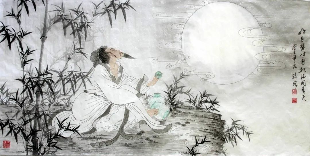 当晚皓月当空,月光洒遍了楼阁的每一处,苏轼举杯对月,畅饮到天明,吟出