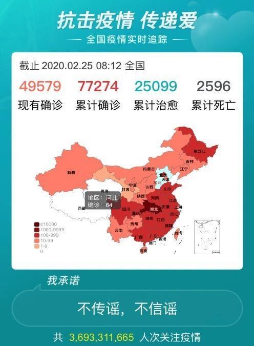 全国最新疫情通报 最新数据 截至2月25日8时12分,全国现有确诊新型