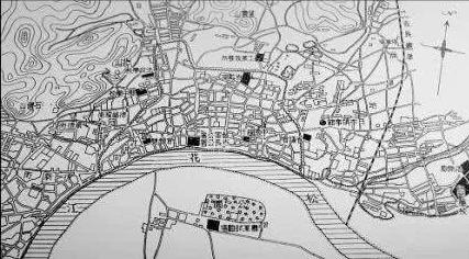 民国时的吉林省城地图.图片