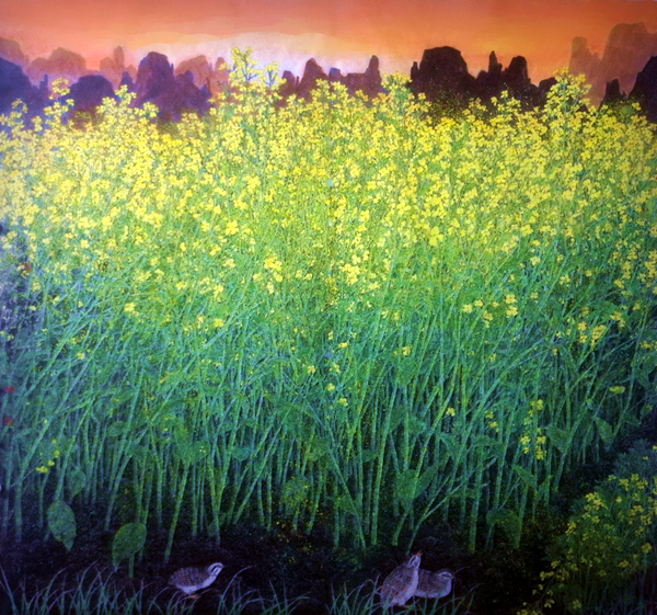 春洒遍地金—赏画家龙万和油菜花作品