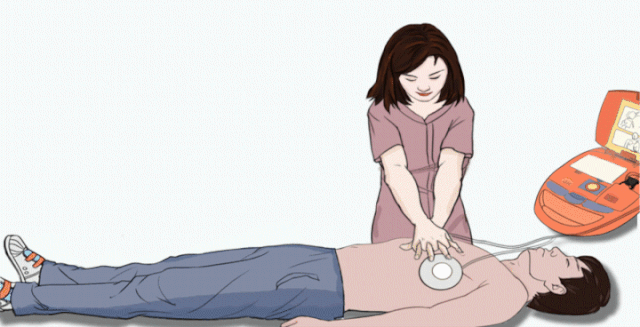 10, 在患者尚未苏醒和急救车到来前,应交替使用心肺复苏和除颤器 .