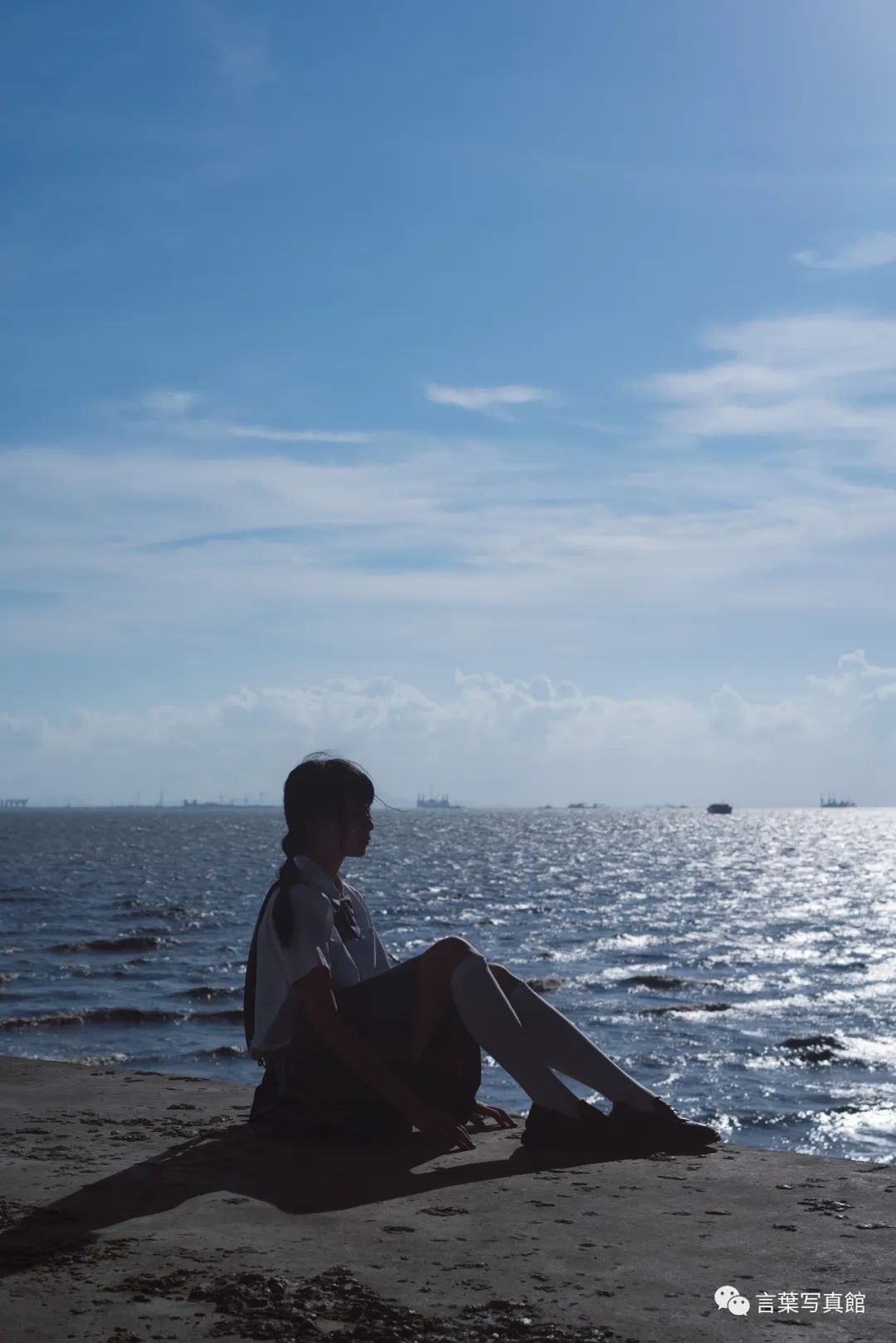 深圳看海|夏日海边|jk少女写真集