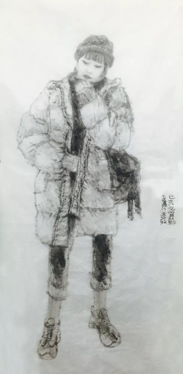 南京艺术学院美术学院中国画教授,于友善人物画作品欣赏