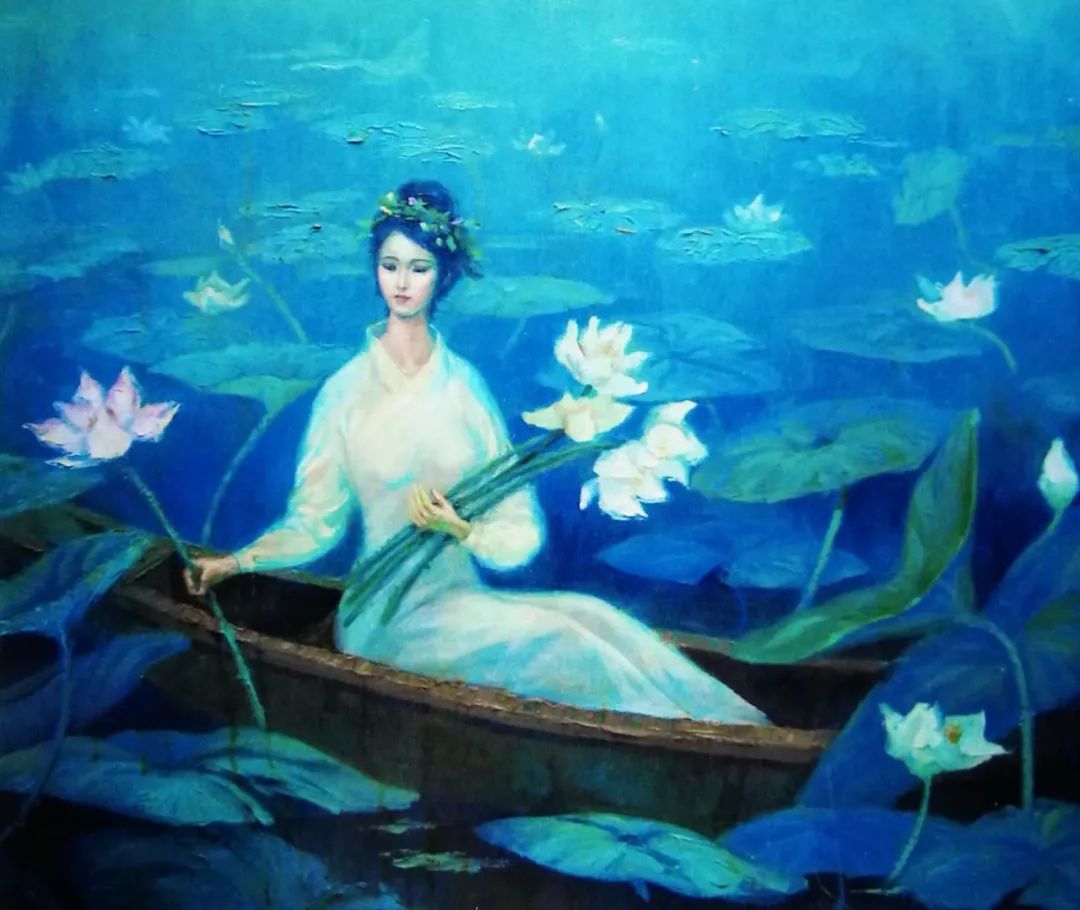 油画《女娲补天》