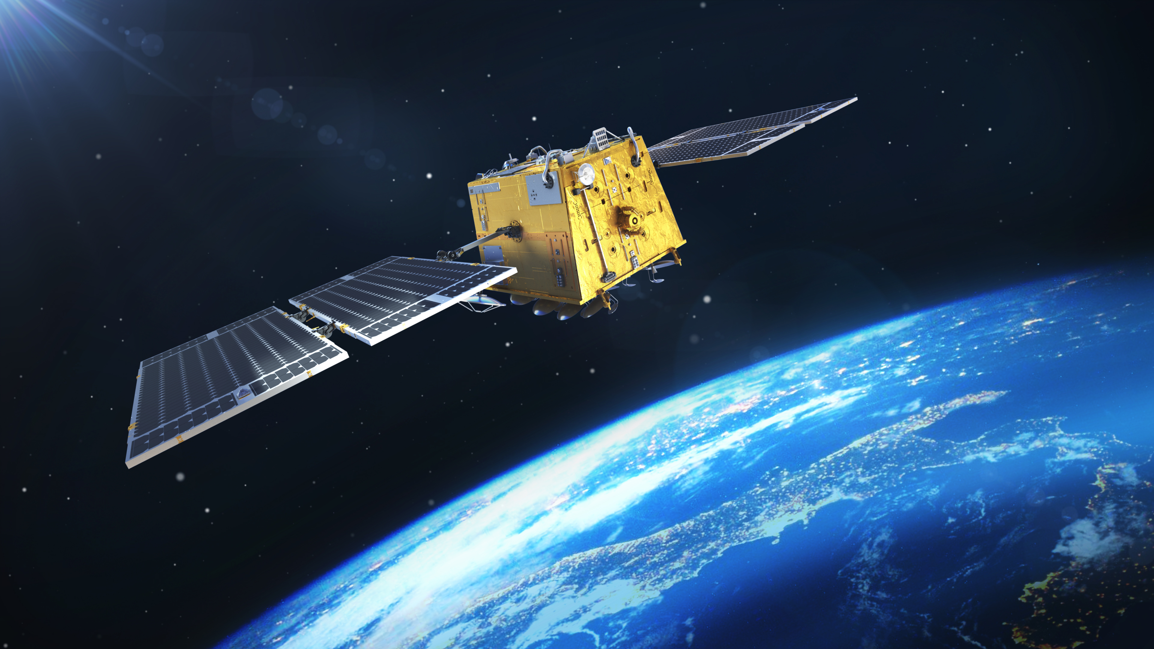 图为中国首颗通信能力达16gbps的低轨宽带通信卫星——银河航天首发星