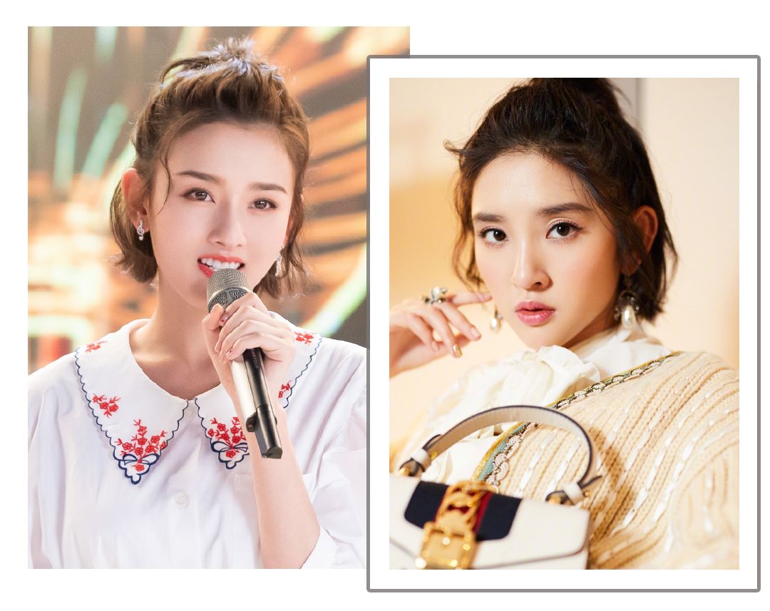 宋祖儿撞脸唐艺昕,都是发型的锅?
