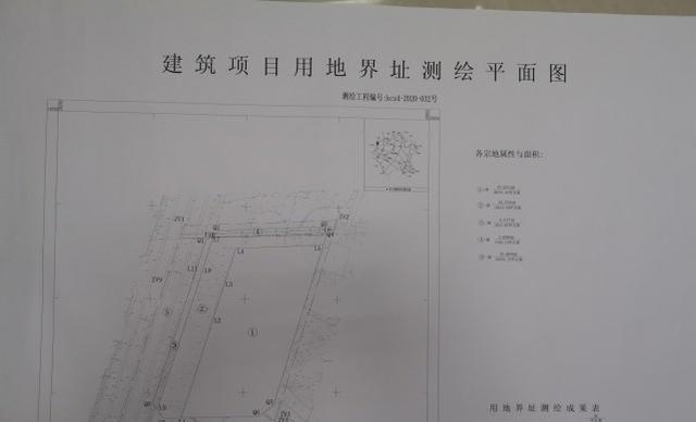 宗地测绘平面图 宗地详情