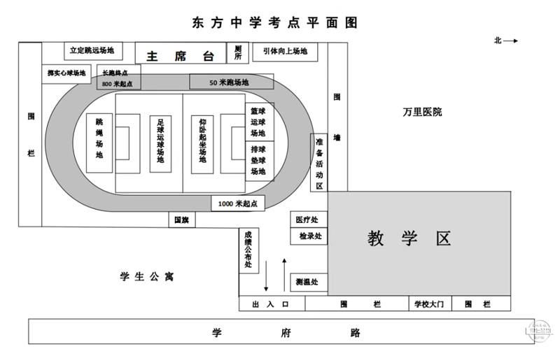 兰州一中考点平面图