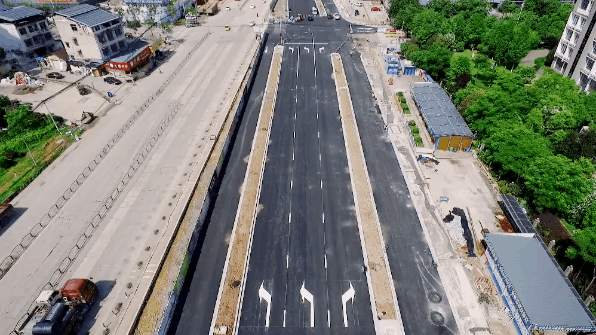 丽水市区丽阳街延伸段拼宽工程第二阶段施工预计2021年上半年完工