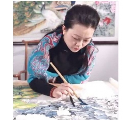 中美协会画家 王一容工笔花鸟画作品分享