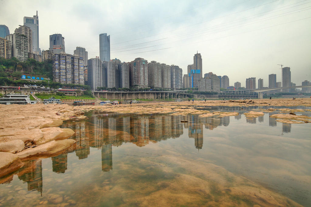 河滩风景(嘉陵江)(廊坊)