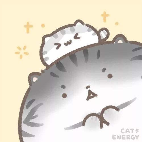 猫哥祝大家新年快乐,快来领取萌萌的猫头像