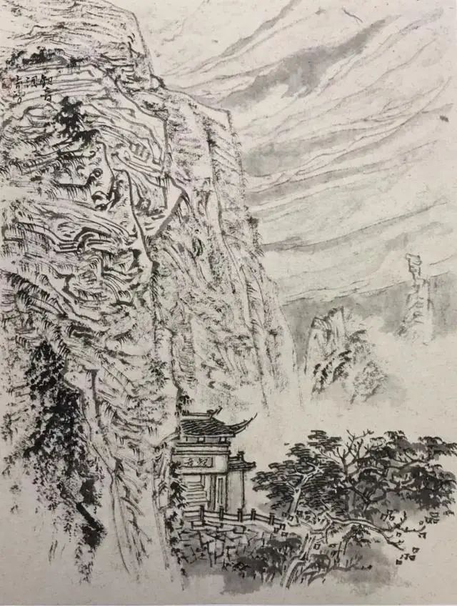 傅吉鸿雁荡山纪游册作品欣赏