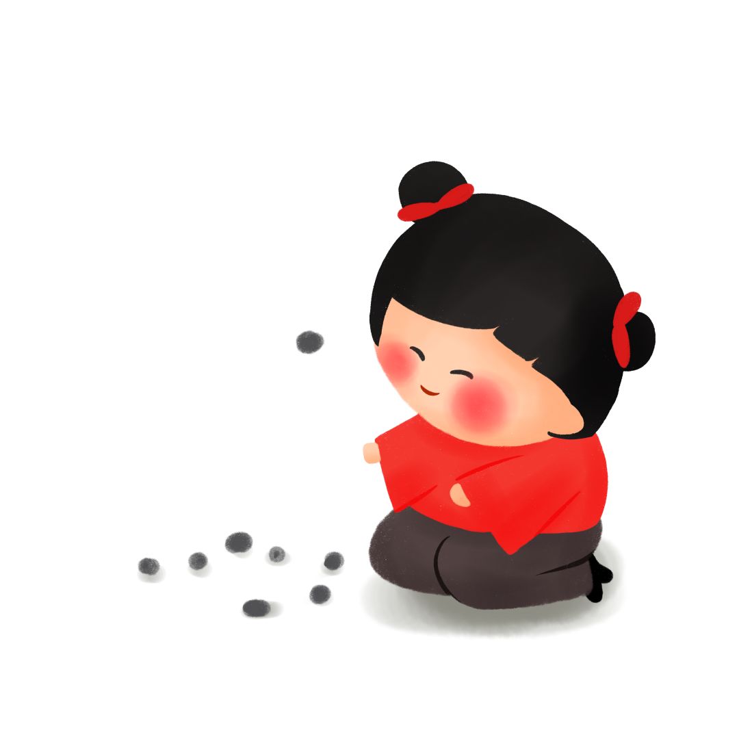 但切勿在餐桌上进行 图源|视觉中国 #抓石子儿 # 在楼下园林里找点