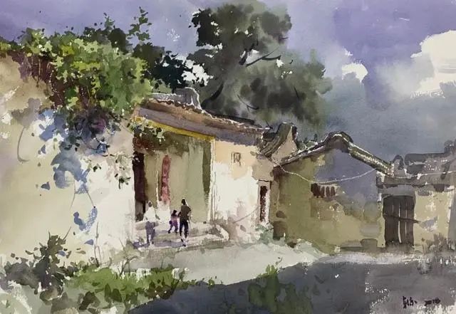 彩绘美丽乡村——龙湖区田园风光水彩画展