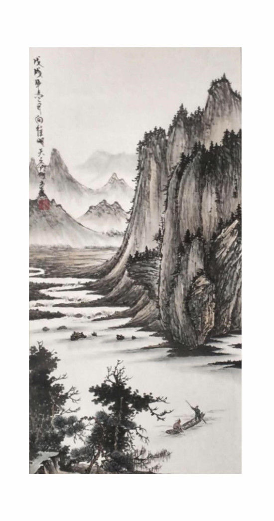 书画家龙秀成——诠释山水画的意境之美作品选