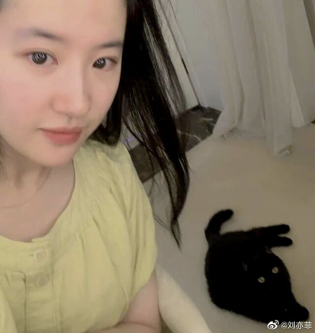 有一说一终于看到刘亦菲的自拍照进步了