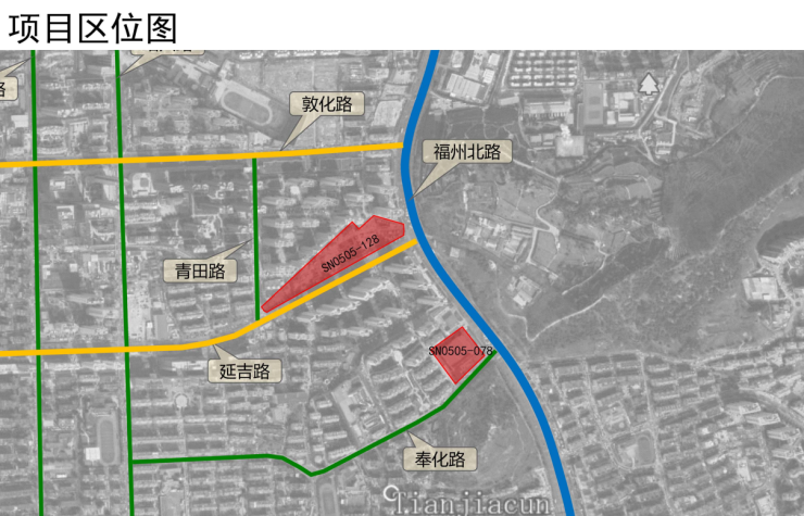 sn0505-128地块位于市南区延吉路以北,福州北路以西,规划用地面积约1.