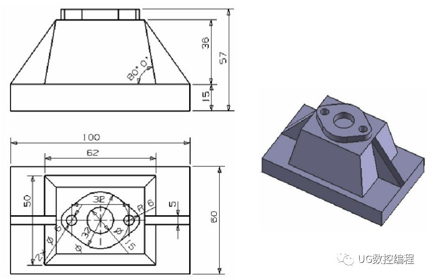 ug编程画图建模图纸分享,收藏后再也不用担心没有练习