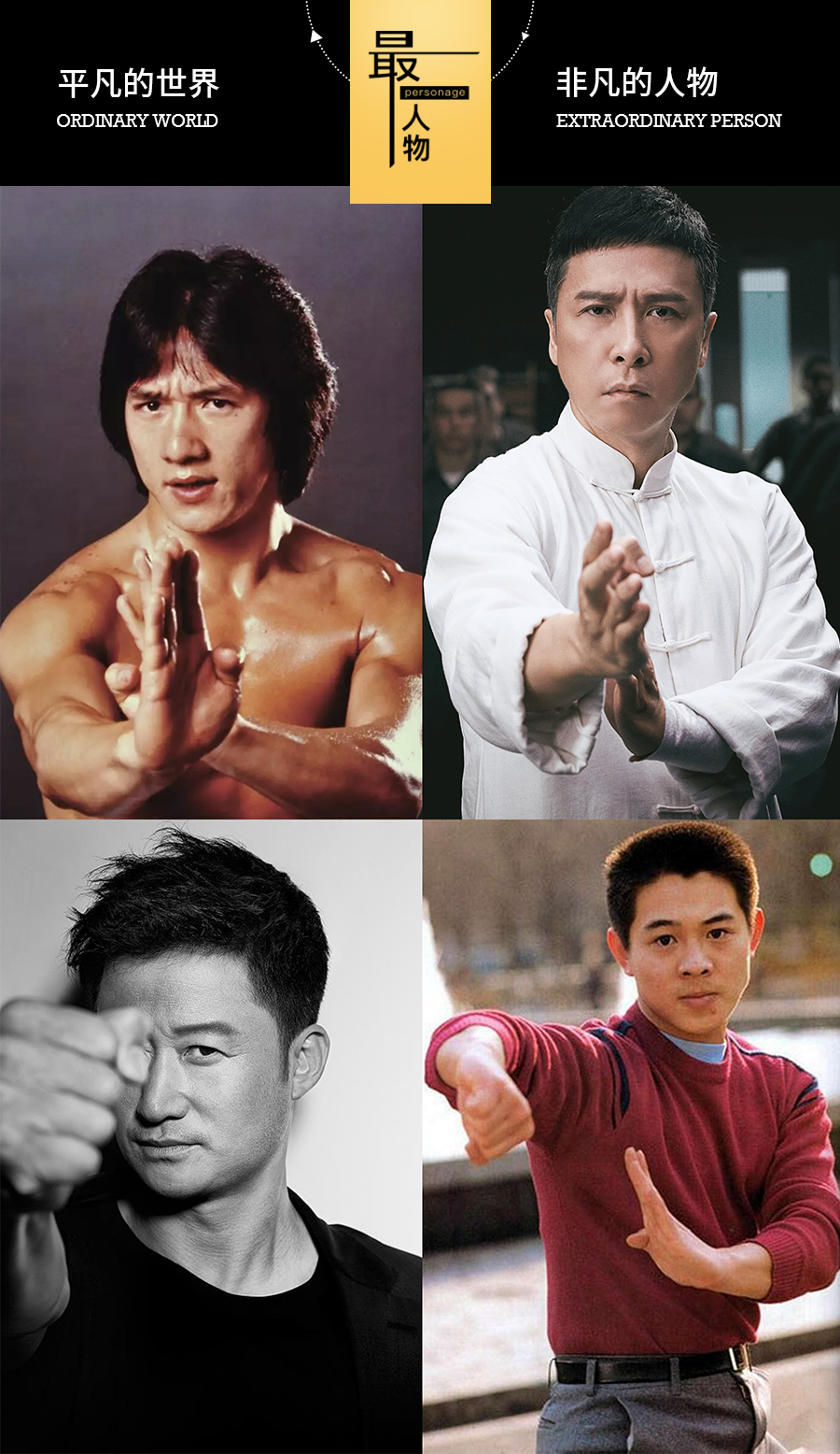 成龙李连杰,吴京甄子丹