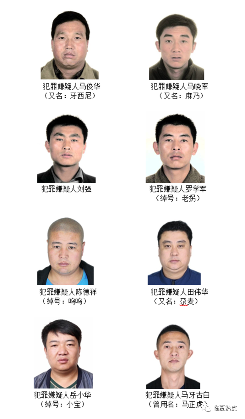 照片曝光临夏公安公开征集马俊祥等86人犯罪线索