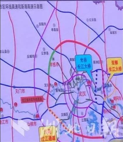 武汉将再添三座长江大桥,分别是光谷长江大桥,双柳长江大桥和汉南过江