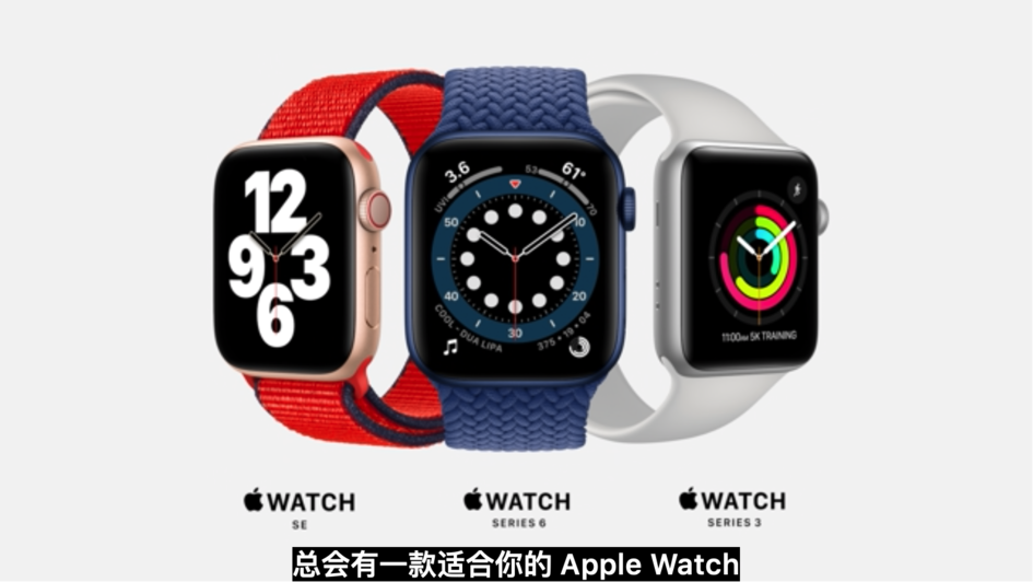 苹果同时发布的 apple watch se 采用 s5 芯片,拥有大多数基本功能.