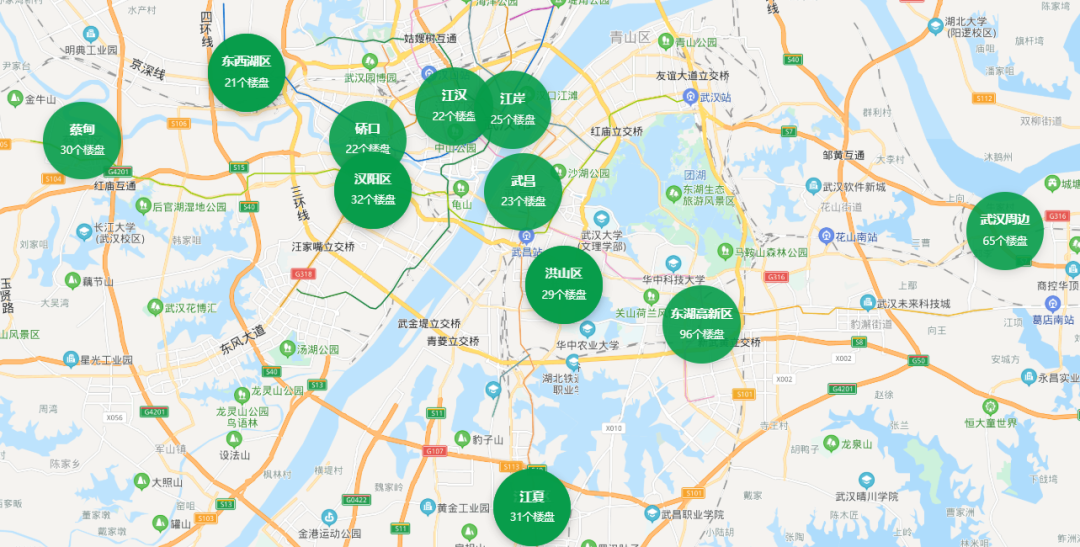 武汉最新买房地图【越乔】都会精心给大家整理每到月初