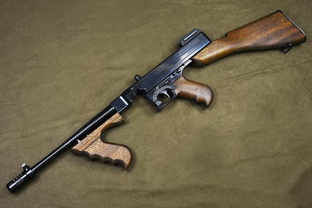 m1928汤普森全金属木质玩具airsoft 6mmbb弹版