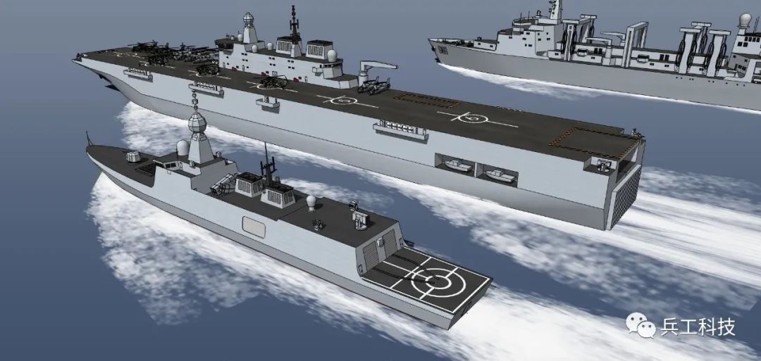 076型两栖攻击舰是"小航母"?其实它的反潜能力压倒日本"出云"号