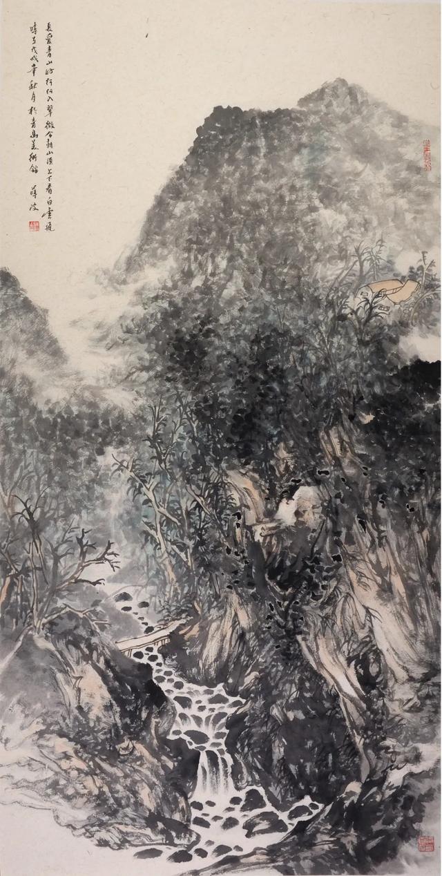 青岛市美术馆艺术总监画家薛波山水画作品欣赏