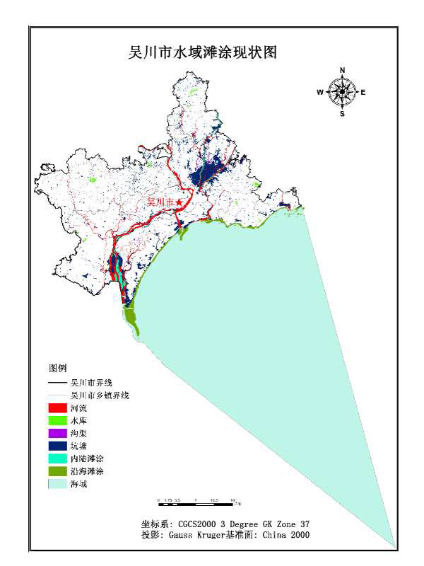 吴川市水域滩涂现状图   吴川市人民政府网 图