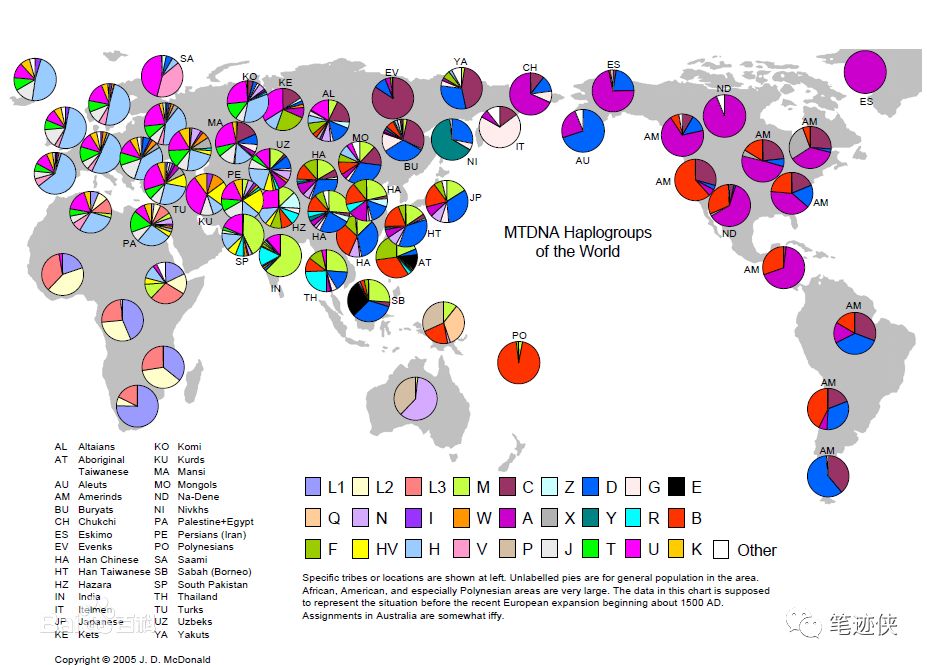 和辰观点:世界人种基因图谱