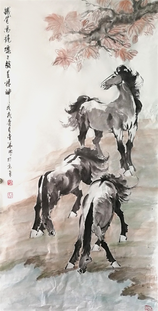 张金华,1949年生于天津.职业画家.现任中国书画研究院院士.