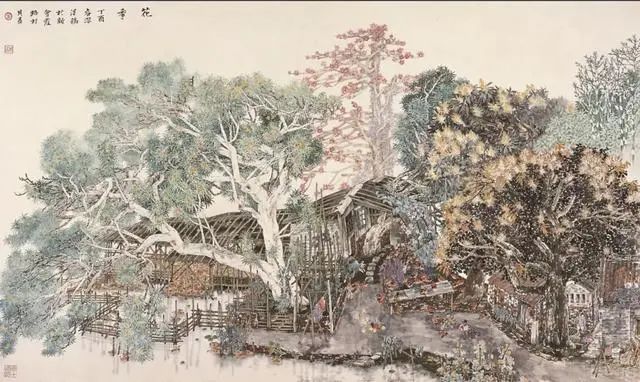 叶其青《花季》中国画 160×93cm 2017年
