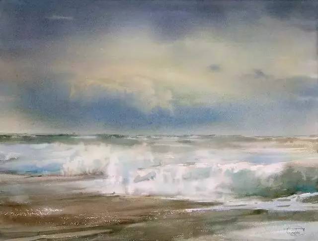 水彩画家sergey temerev的风景画