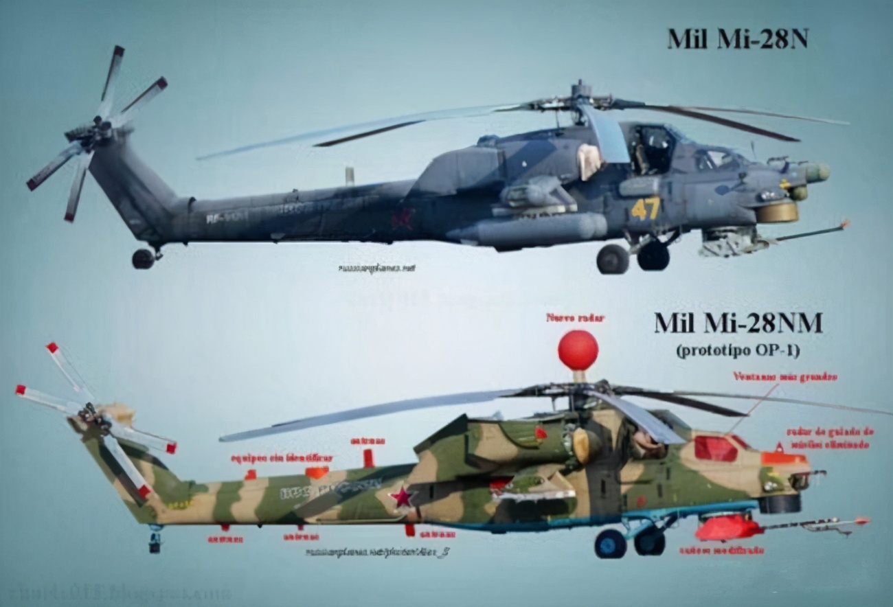 俄罗斯米-28武装直升机,配备新一代导弹,还能发射自杀