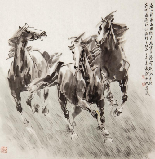 2021最具收藏潜力—著名画家张乐毅画马