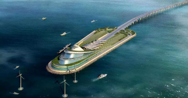 图为琼州海峡隧道设想