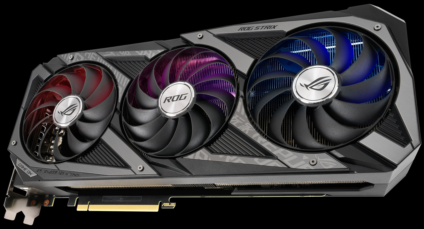 tuf gaming geforce rtx 3080 ti/3070 ti 显卡相比 rog 系列外观更加