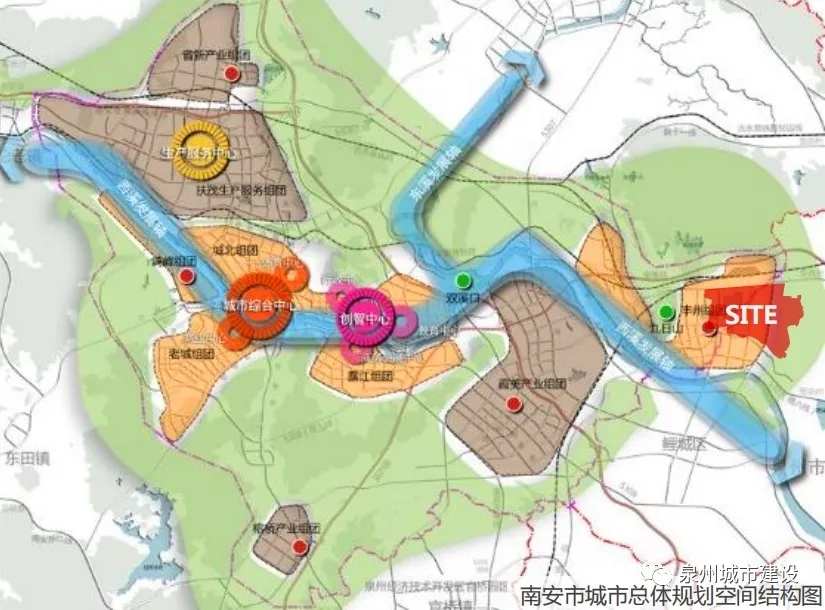 3,南安市城市总体规划:本片区位于丰州组团,主导产业为文化创意产业