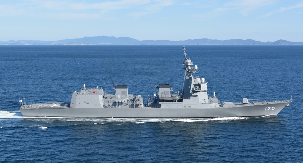 也是日本最新型的"神盾"驱逐舰,于2019年2月27日正式交付入列