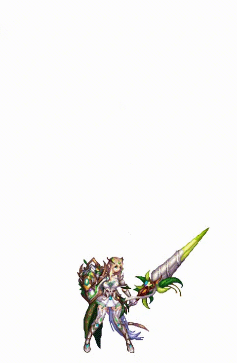 精灵骑士三觉中,人物在动图演示下,很多物理惯性和肢体动作,衔接