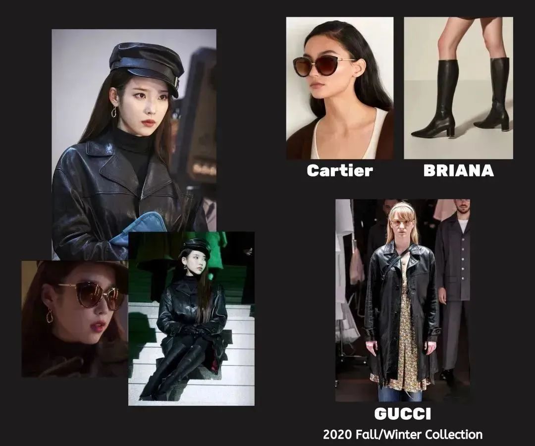 时尚></p></a>女人天下>正文> gucci的皮质风衣和头上的皮质海军帽呼应,脚上的